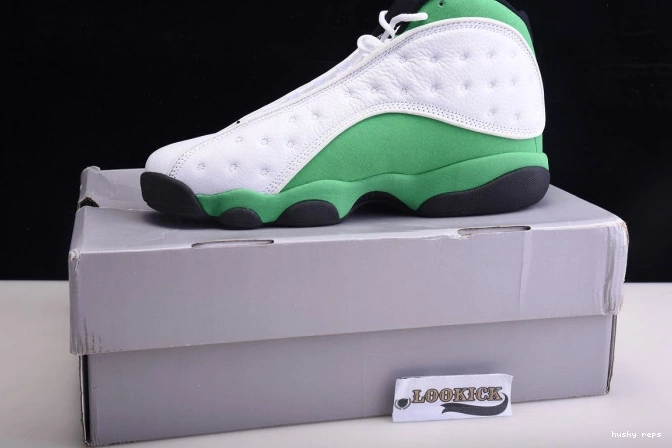 Rep Husky Air DB6537-113 Jordan 13 Green Lucky 0806